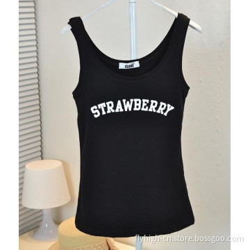 Black Fashion Custom Women Tank Top